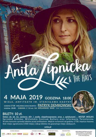 Plakat dot. koncertu Anity Lipnickiej z zespołem The Hats